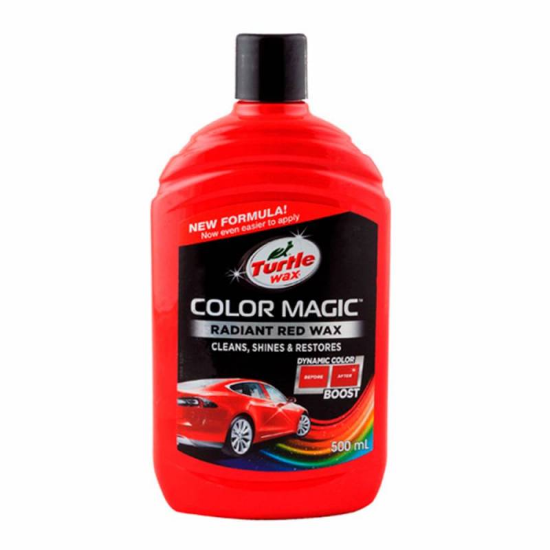 Цветообогащённый полироль КРАСНЫЙ Color Magic 500 мл EXTRA FILL Turtle Wax